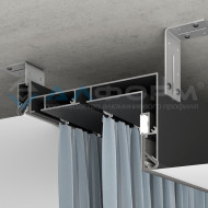 Профиль Алформ — Гардина для ткани М6 черная — фото