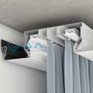 Профиль Алформ — ПК 14 Гардина двухрядная белая/черная — фото