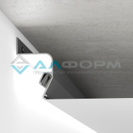 Профиль Алформ — ПК 6У «Парящий потолок», Белый/Черный, 2,5 м.п. — фото