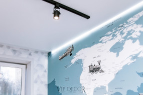 С подсветкой — Парящие потолки — фото