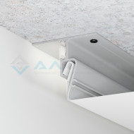 Профиль Алформ — Contour Pro LED  Парящий Потолочный 2.0 м.п. Белый/черный — фото