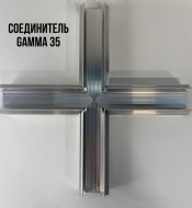 Профиль Алформ — Соединитель (крест 90°) световая линия Gamma 35  ALTEZA — фото