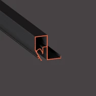 Flexy — Теневой профиль BRUS 06 (8608) 2.0 м.п. черный — фото