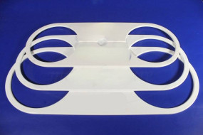 Комплектующие — Обвод трубы пластина 105, 115, 125 мм — фото