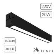 Светильники трековые — COLIBRI трековый светильник LONDON черный, 20W, EKS. — фото