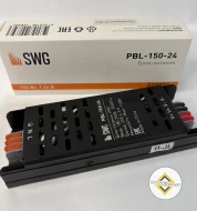 Светодиодная лента и блоки — Блок питания для светодиодных лент 24 В, 150 Вт, IP20, PBL-150-24 — фото