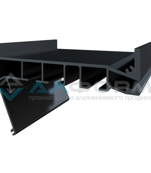 Гардина Алформ ПК-12, 3-х рядная. Белая/черна — фото-604_5