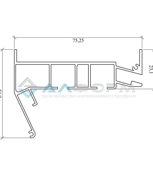 Гардина Алформ ПК-15, 2-х рядная белая/черная — фото-604_3