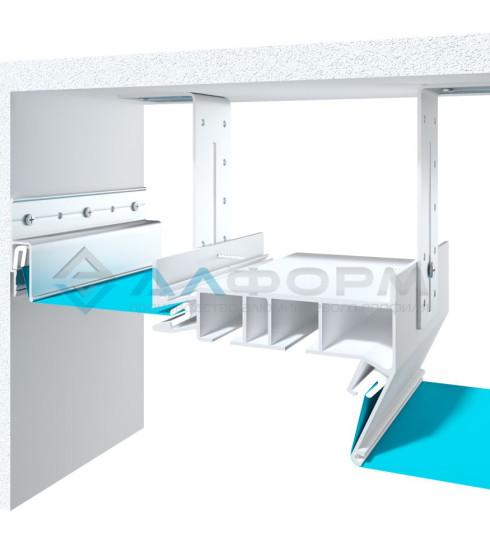 Гардина Алформ ПК-15, 2-х рядная белая/черная — фото-604_4