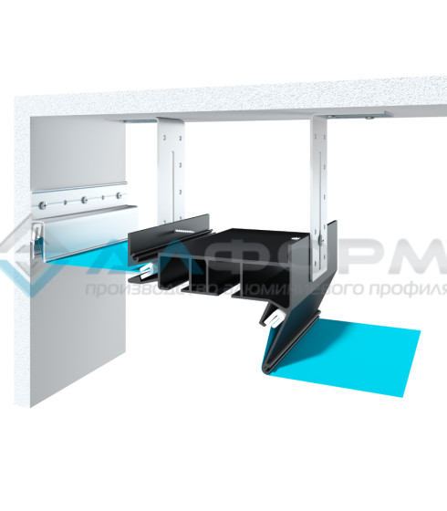 Гардина Алформ ПК-15, 2-х рядная белая/черная — фото-604_6