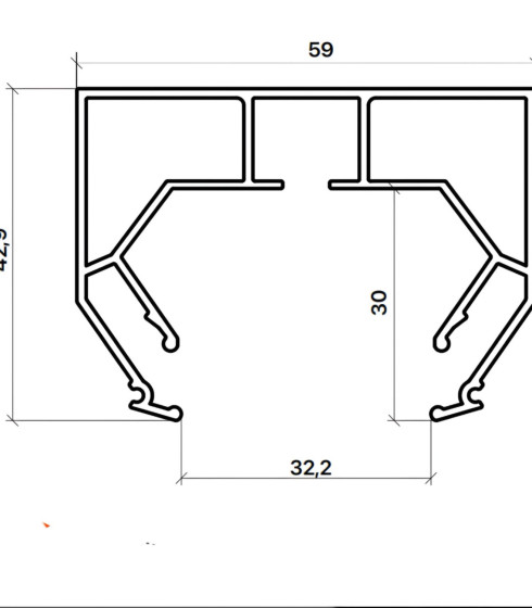 Профиль Алформ Парсек АМ 1 Карниз Однорядный — фото-604_5