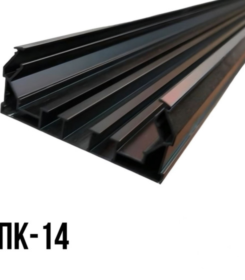 ПК 14 Гардина двухрядная белая/черная — фото-604_2