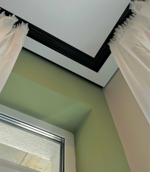 ПК 14 Гардина двухрядная белая/черная — фото-604_7