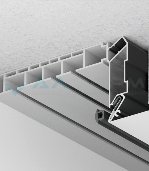Sigma Plus Нишевой, карнизный. Белый/черный — фото-604_1