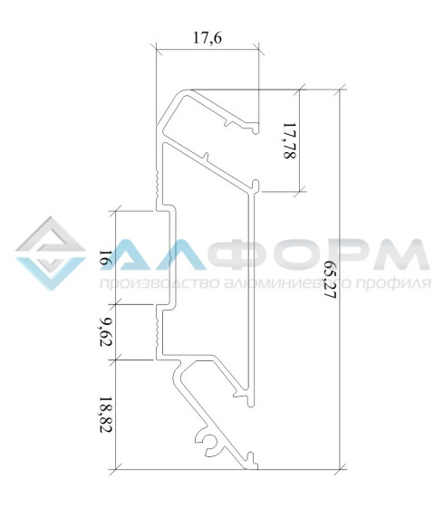 Sigma Plus Нишевой, карнизный. Белый/черный — фото-604_3