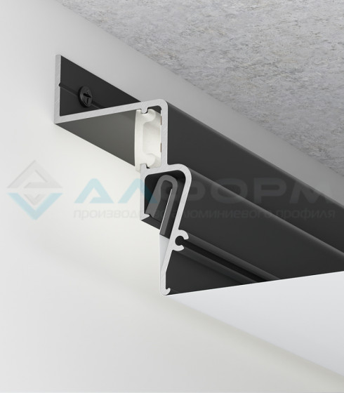 Contour Pro LED Парящий. Стеновой, Белый/Черный 2 м.п. — фото-604_1