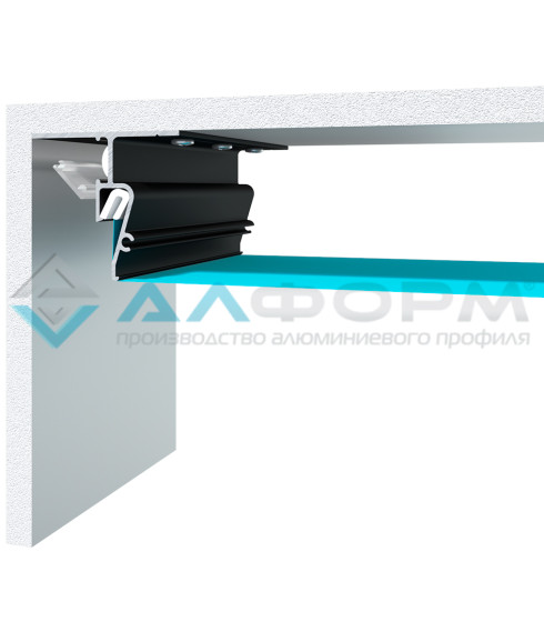 Contour Pro LED  Парящий Потолочный 2.0 м.п. Белый/черный — фото-604_3