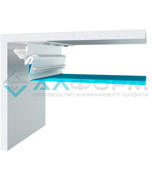 Contour Pro LED  Парящий Потолочный 2.0 м.п. Белый/черный — фото-604_4