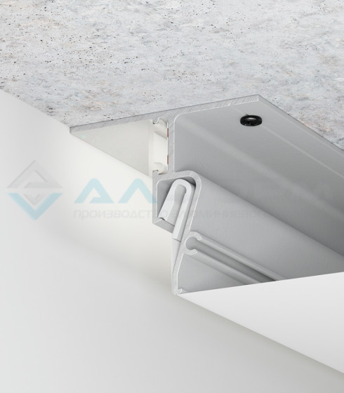 Contour Pro LED  Парящий Потолочный 2.0 м.п. Белый/черный — фото-604_1