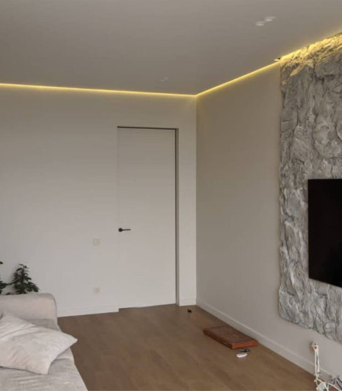 Contour Pro LED  Парящий Потолочный 2.0 м.п. Белый/черный — фото-604_7