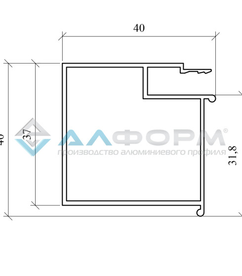 БП 40 Брус алюминиевый — фото-604_3