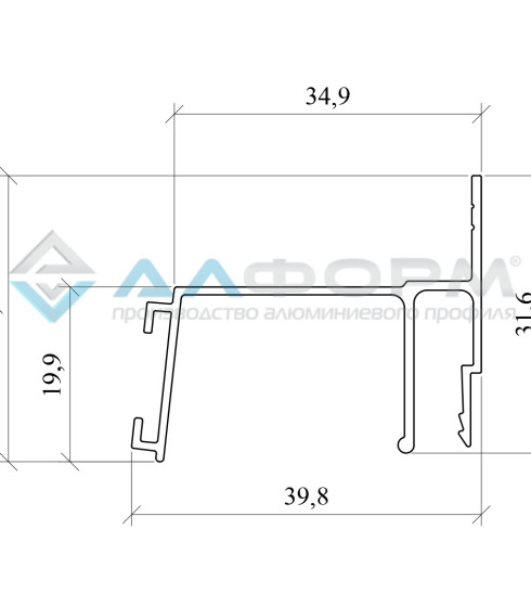 Профиль контурный Contour Alteza 2.0 м.п. — фото-604_4