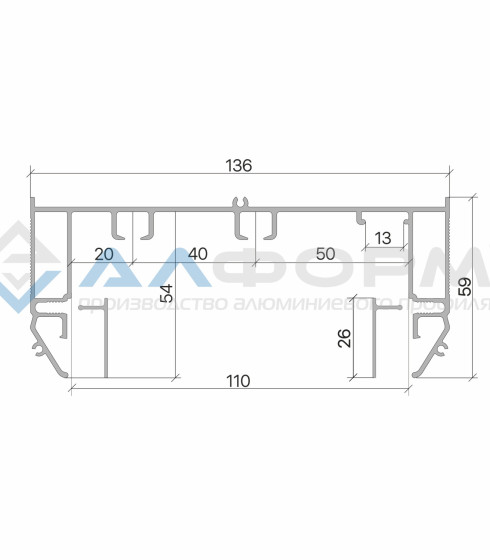 Gardina P 50 Карниз двухрядный, Белая/Черная — фото-667_4