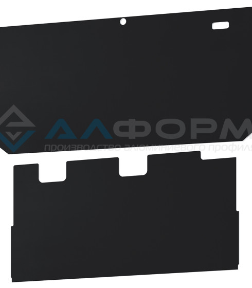 Торцевой элемент для Gardina P 50 Карниз, белый/черный — фото-667_1