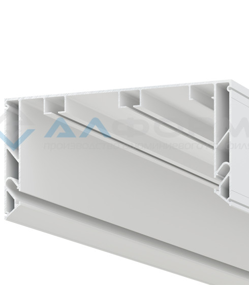 X Line - GARDINA X 70 Двухрядная гардина с уклоном. Белая/Черная — фото-667_5