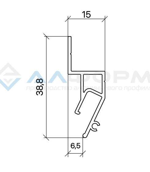 АМ 2 Евро теневой профиль 2.0 м.п. — фото-667_3