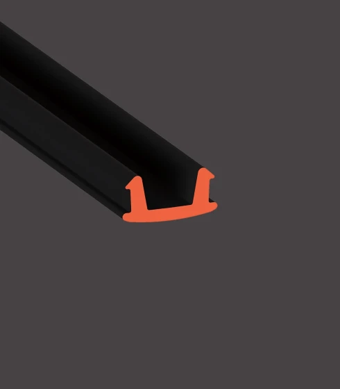 Разделительная вставка Flexy PVC 8. белая/черная — фото-668_2