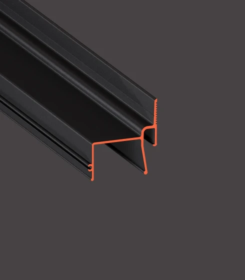 Профиль KONTUR 03-теневой. ПФ2633. Черный 2.0 м.п. — фото-668_1