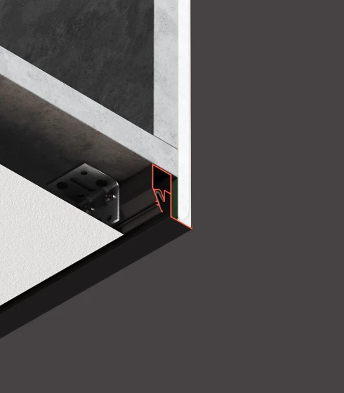 Теневой профиль BRUS 06 (8608) 2.0 м.п. черный — фото-668_2