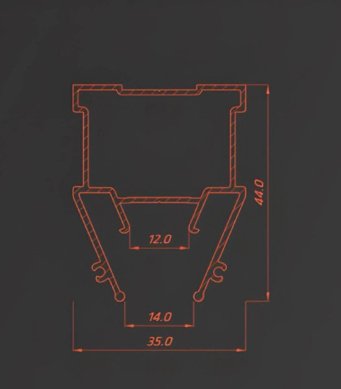 LINE 15 Световые линии  ПФ7140 2.0 м.п. Неокрашенный — фото-668_3