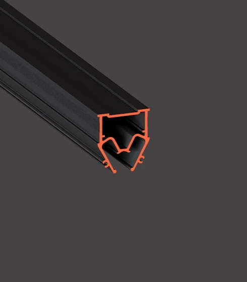 EURO 04 Разделительный теневой ПФ8242, 2.0 м.п Черный — фото-668_1