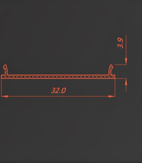 SCREEN LINE 30, ЭКРАН световые линии ПФ6838. СИЛИКОН белый/черный — фото-668_2