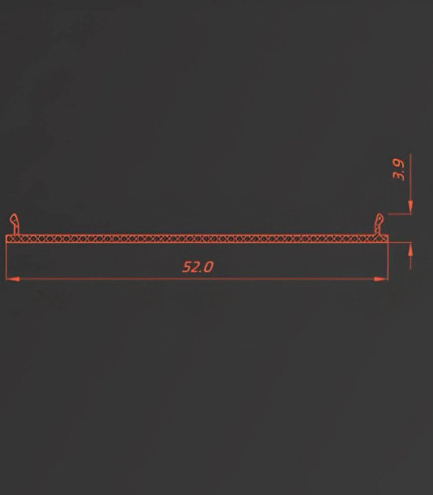 SCREEN LINE 50, ЭКРАН световые линии ПФ6838. ПЛАСТИК белый/черный — фото-668_3