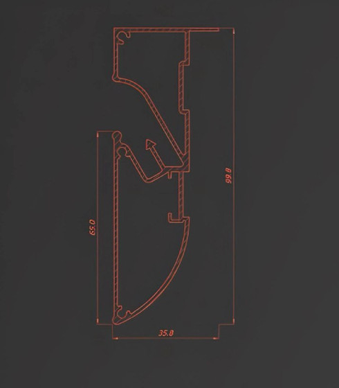 FUSION 01 Двухуровневый бесщелевой 2.0 м.п. Не окрашенный — фото-668_3