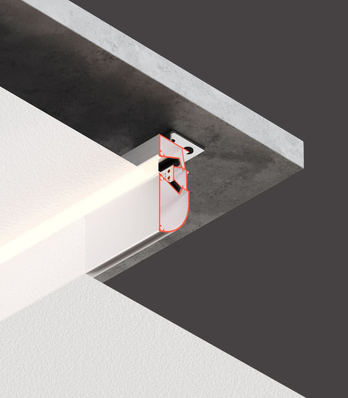 LED 01, двухуровневый с подсветкой 2.0 м.п. Не окрашенный. — фото-668_2