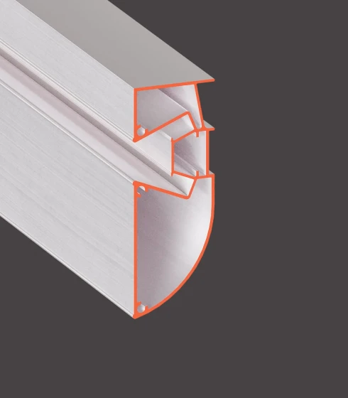 LED 01, двухуровневый с подсветкой 2.0 м.п. Не окрашенный. — фото-668_1