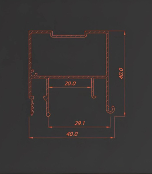 BRUS 01 с подсветкой, ПФ6867 2.0 м.п. Не окрашенный. — фото-668_3