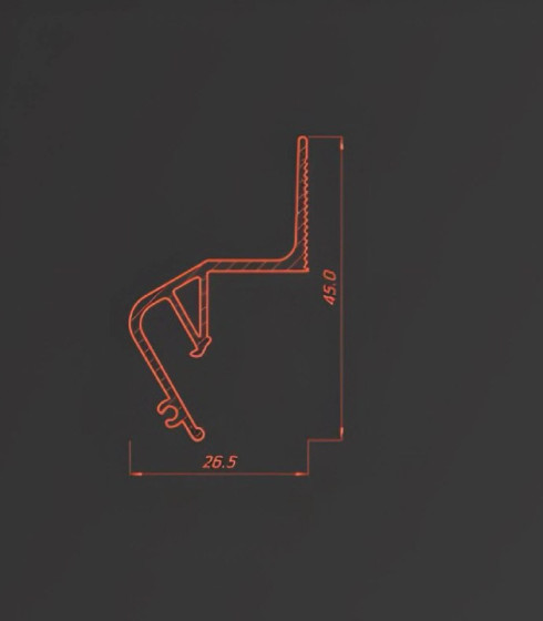 FLY 02 парящий ПФ-8406, 2.0 м.п. Белый/Черный — фото-668_4