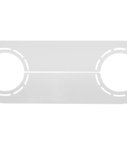 Обвод трубы пластина 45/55 мм. Белый — фото-672_1