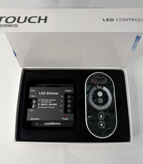 Сенсорный RGB-контроллер Led Touch Controller (12/24V, 216/432W, сенс. ПДУ) — фото-662_3