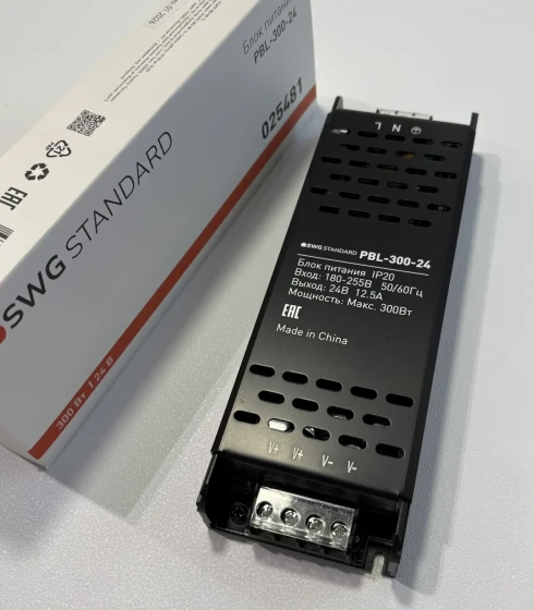 Блок питания для светодиодных лент 24 В, 300 Вт, IP20, PBL — фото-661_2